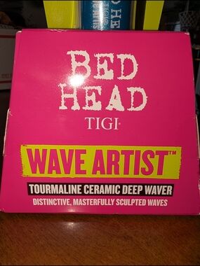 BedHead Wave Artist Tourmaline Ceramic Deep Waver - Hot Pink & Neon Yellow